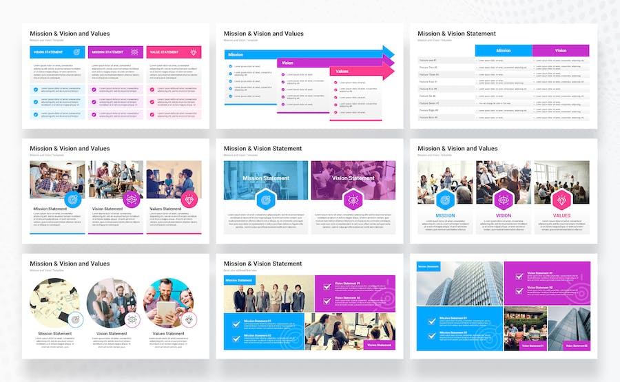 企业使命愿景主题演示文稿Keynote模板 - PPT派