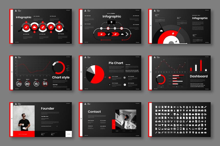 创意商务企业产品展示宣传PPT模板 - PPT派