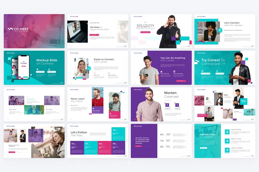 Conext-business-technology-powerpoint-template - PPT派