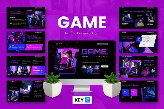 电竞游戏赛事策划运营方案Keynote模板 - PPT派
