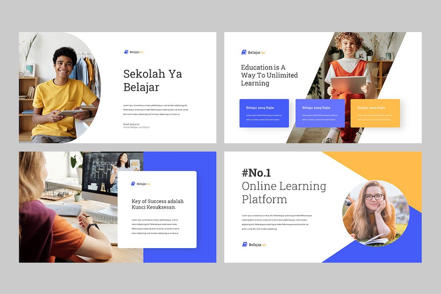 教育培训在线课程展示PPT模板 - PPT派