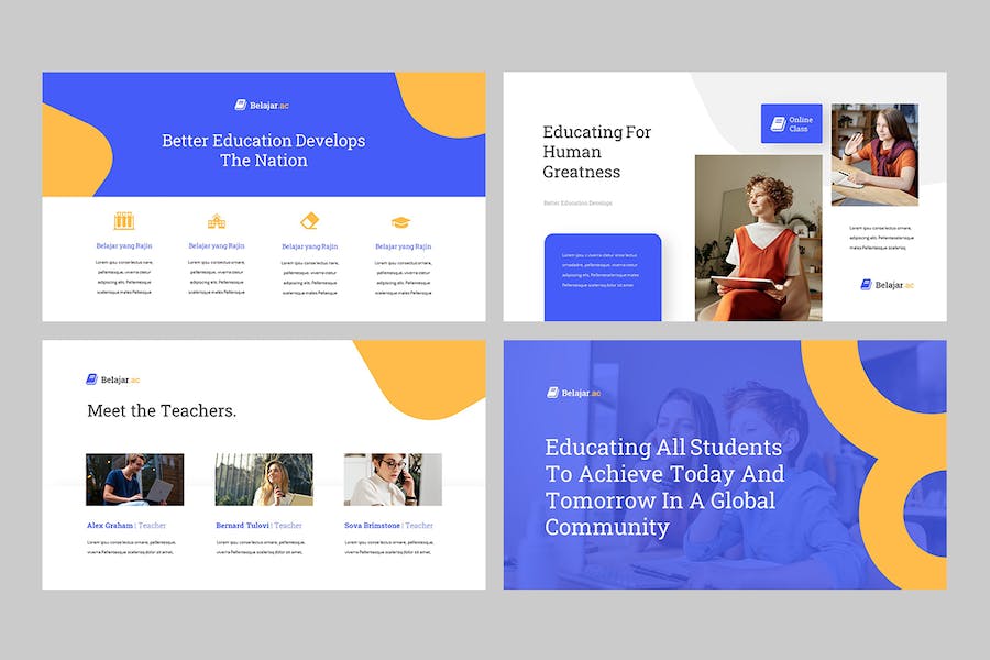 教育培训在线课程展示PPT模板 - PPT派