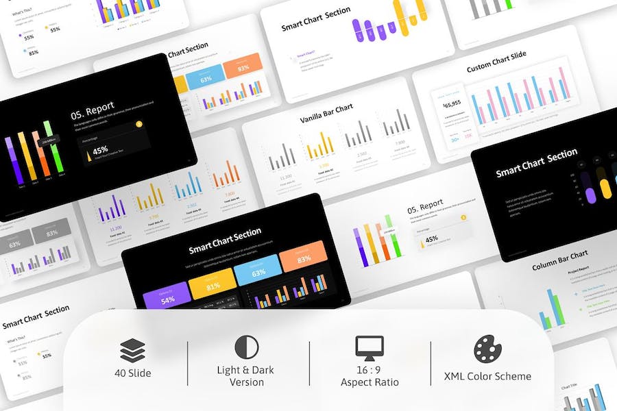 条形图-信息图-PowerPoint-模板 - PPT派