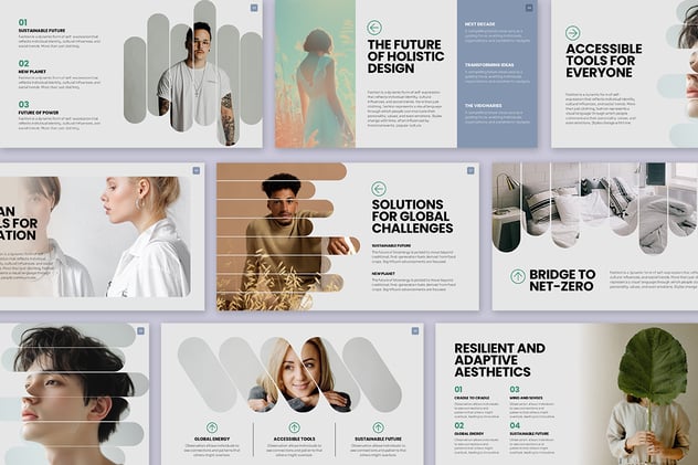 复古怀旧风格视觉设计展示PPT模板 - PPT派