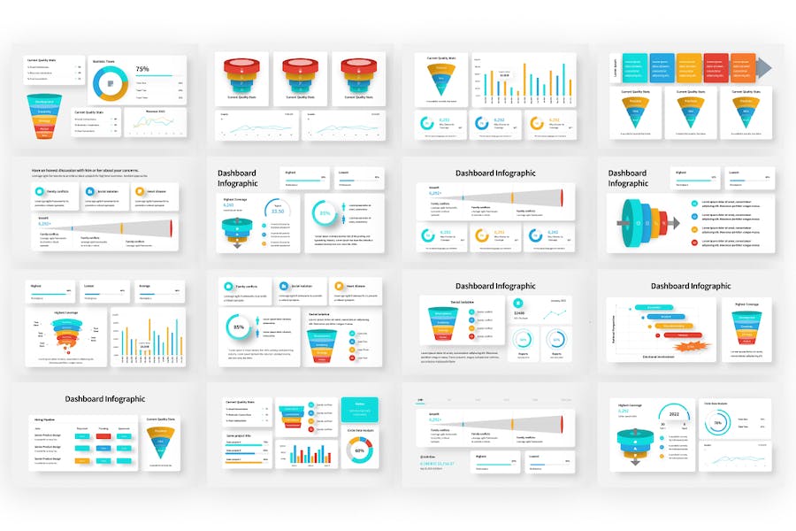 Funnel-dashboard-infographic-powerpoint-template - PPT派