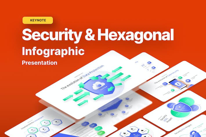 Security-hexagonal-infographic-keynote-template- PPT派