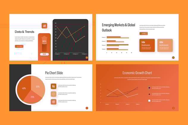 经济报道财务分析汇报PPT模板 - PPT派