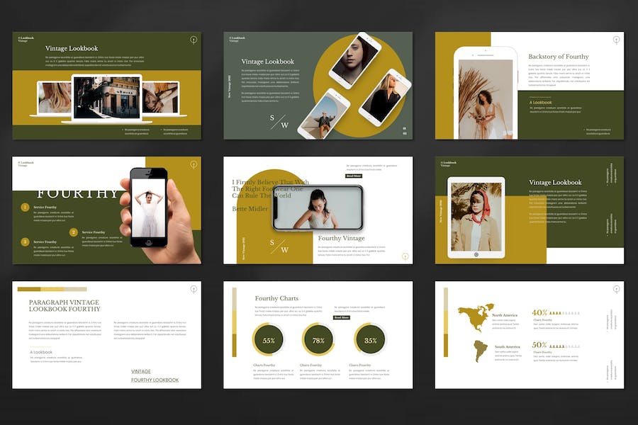 时尚品牌推广营销方案Keynote模板 - PPT派