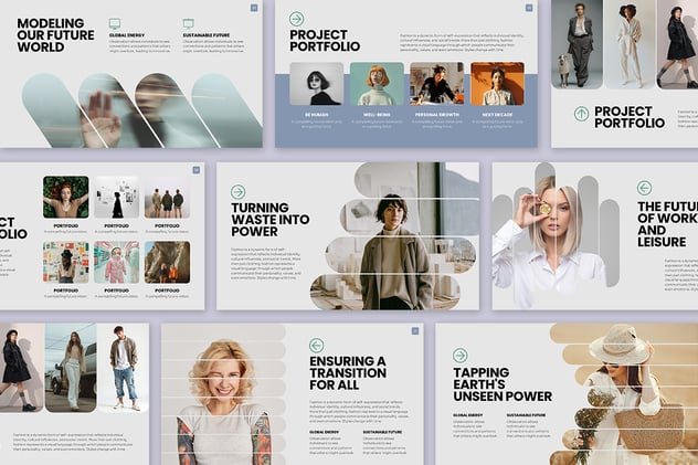 复古怀旧风格视觉设计展示PPT模板 - PPT派