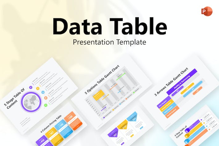 数据-表格-信息图表-PowerPoint-模板 - PPT派