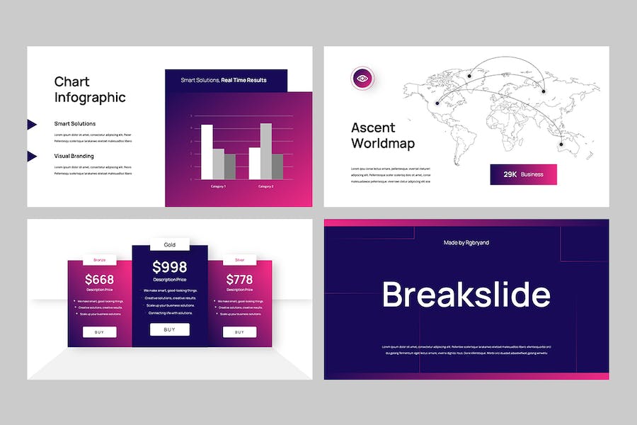 欧美商业路演计划书PPT模板 - PPT派