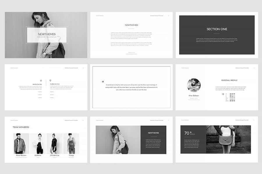 极简设计商务演讲方案PPT模板 - PPT派