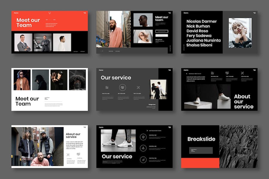 红色商务企业营销宣传Keynote模板 Retry - PPT派