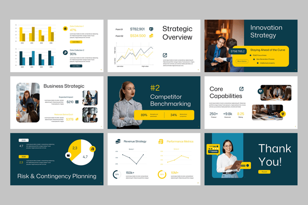 清洁商业策略方案演讲PPT模板 - PPT派