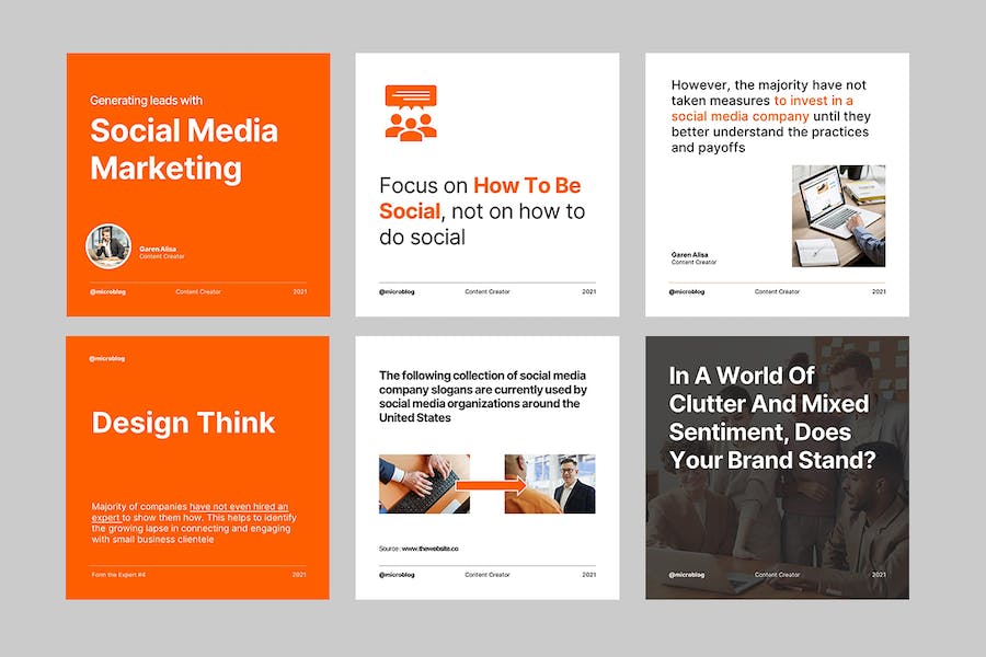 商业社交媒体运营讲述Keynote模板 - PPT派