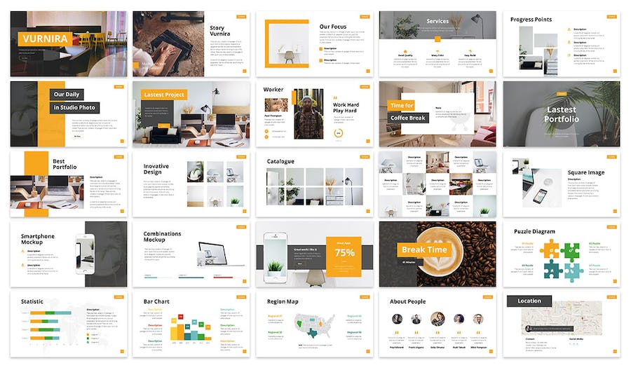 家具产品展示电商推广Keynote模板 - PPT派