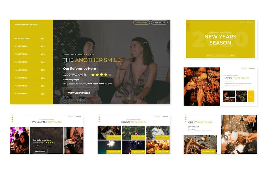 新年季节交替主题活动安排Keynote模板 - PPT派