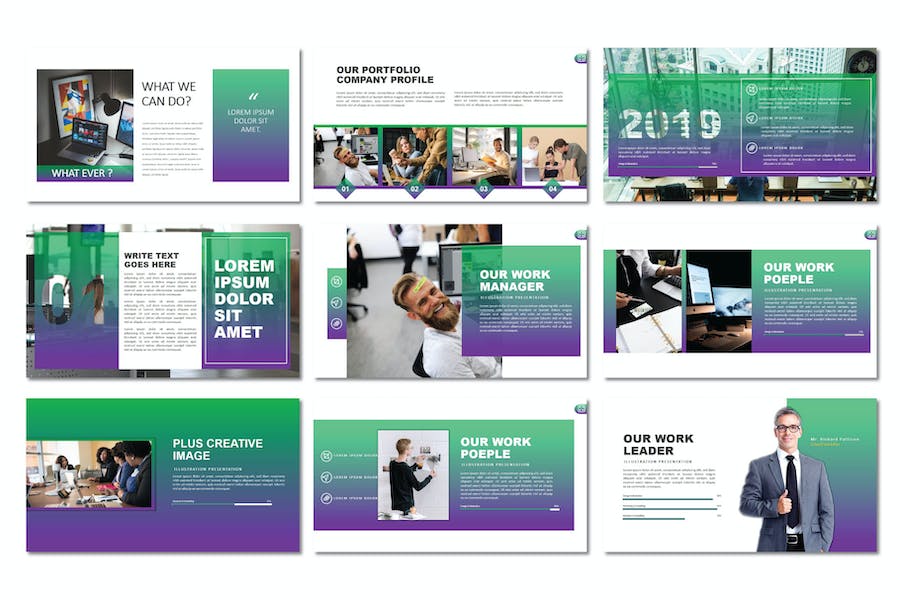 专业数据分析可视化插画Keynote图表 - PPT派