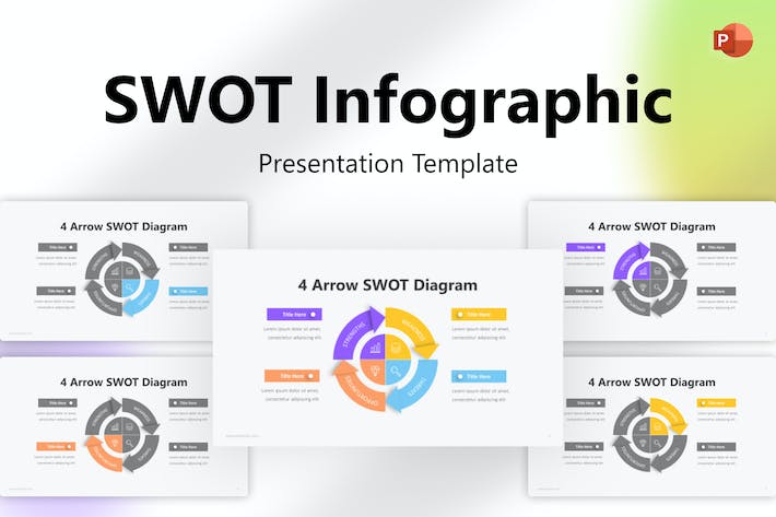 SWOT-信息图表-PowerPoint-模板- PPT派