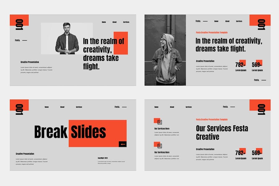 创意讲述展示方案推介应用PPT模板 - PPT派