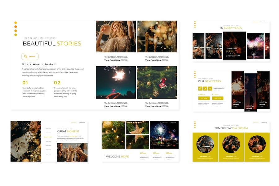 新年季节交替主题活动安排Keynote模板 - PPT派