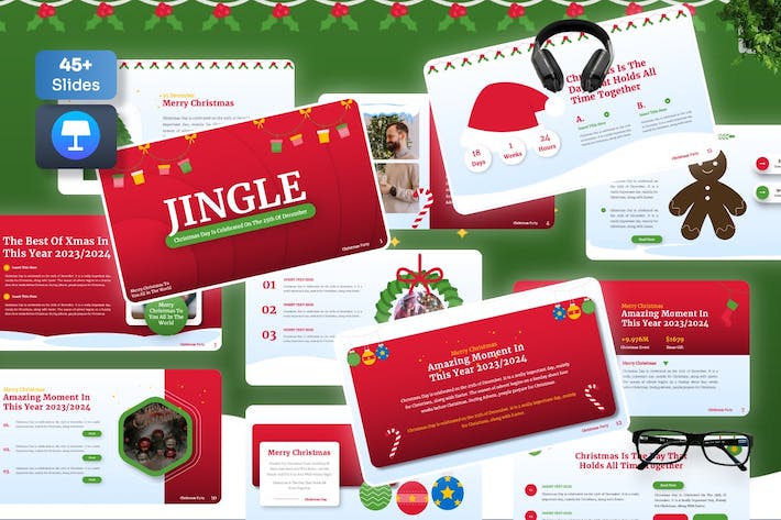 圣诞节主题演讲策划活动方案Keynote模板 - PPT派