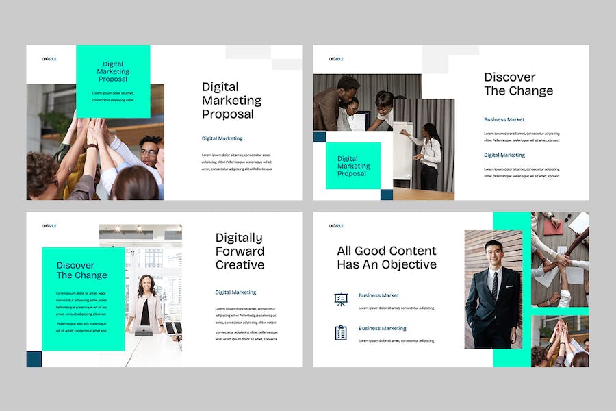 数字营销推广策略讲述Keynote模板 - PPT派