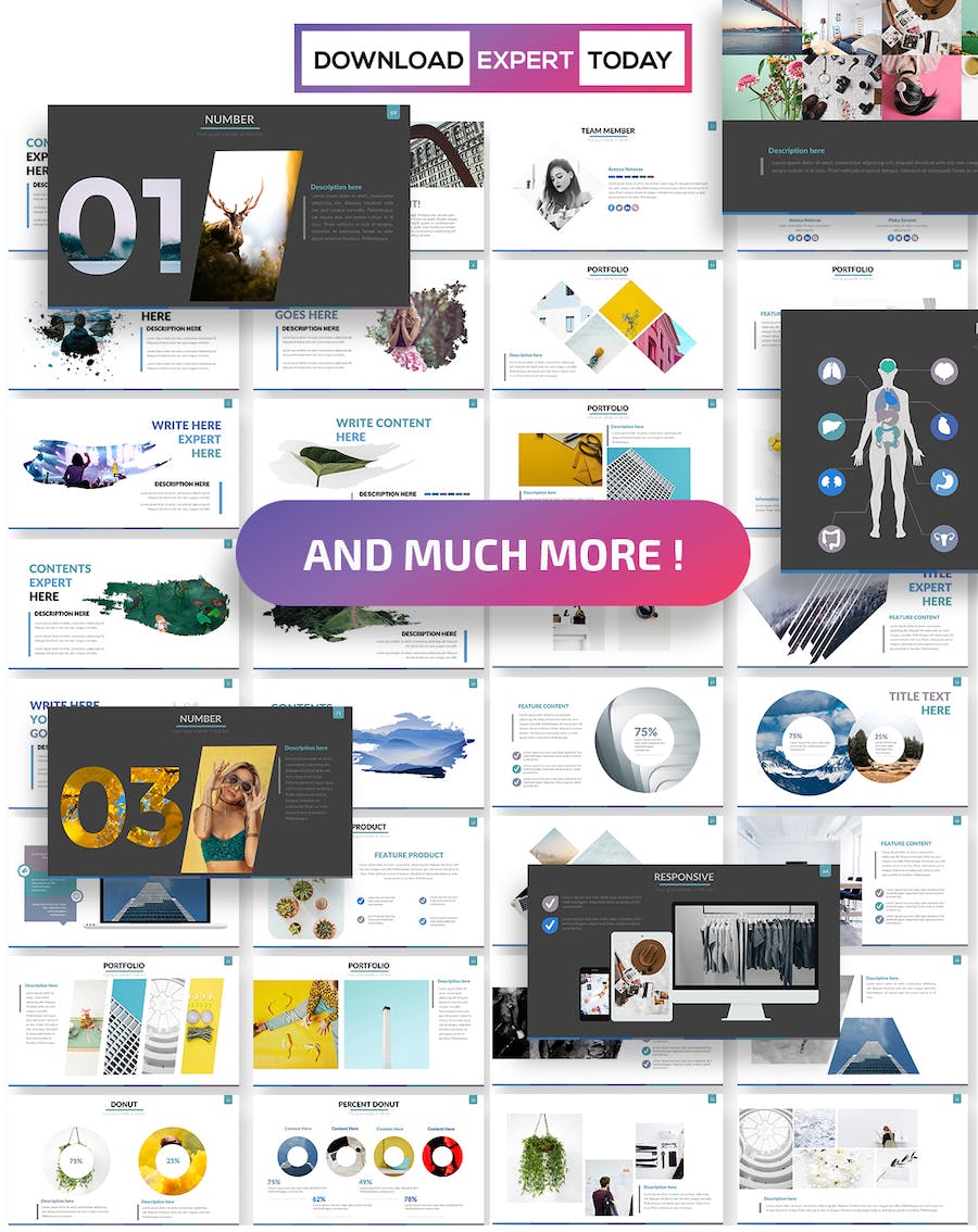 专家咨询服务推广Keynote模板 - PPT派