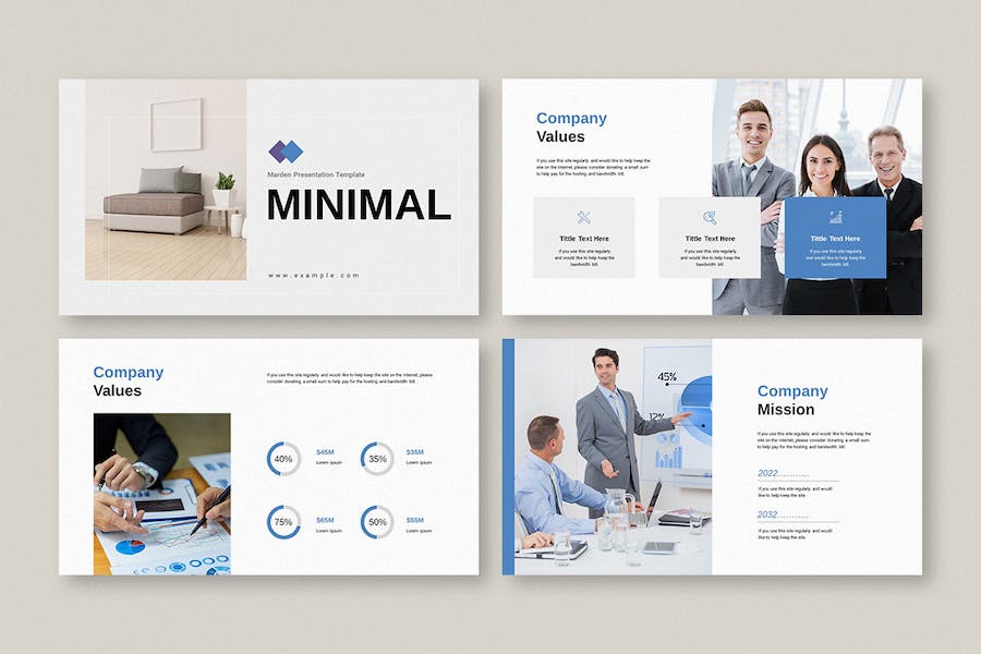 简约商业融资计划书PPT模板 - PPT派