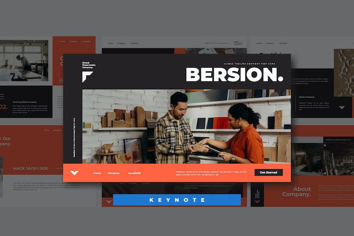 商务领域内容展示专业Keynote模板 - PPT派