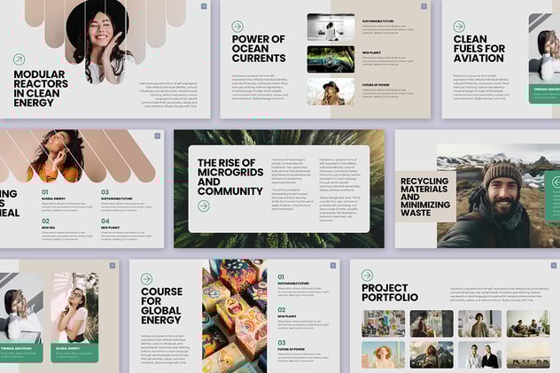 复古怀旧风格视觉设计展示PPT模板 - PPT派