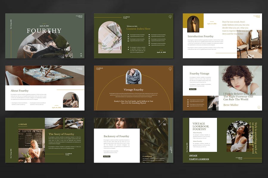 时尚品牌推广营销方案Keynote模板 - PPT派