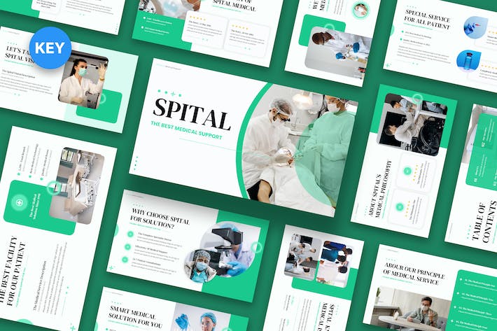医疗诊疗专科知识讲述展示服务方案Keynote模板 - PPT派