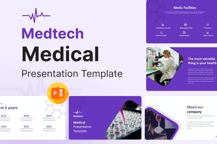 医疗健康医学行业方案PPT模板 - PPT派