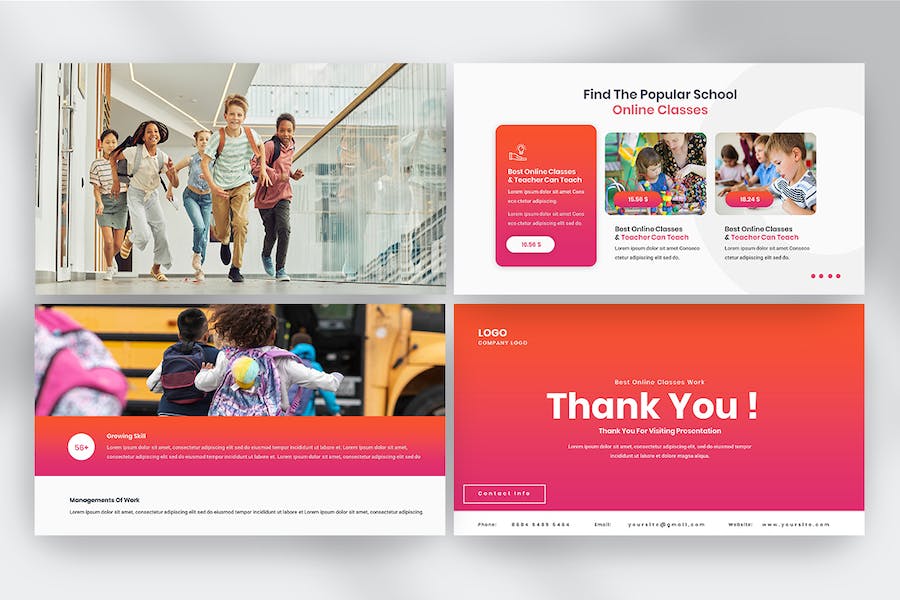 教育课程知识传播教学推广服务设计展示方案PPT模板 - PPT派