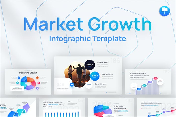 市场-增长-信息图表-主旨-模板 - PPT派