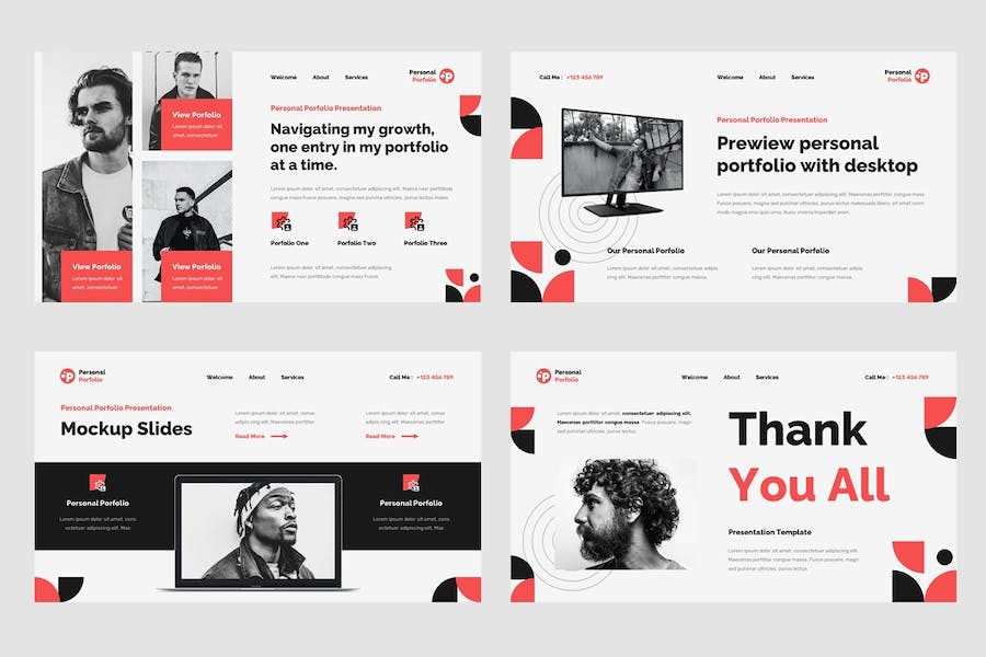 个人作品集展示方案Keynote模板 - PPT派