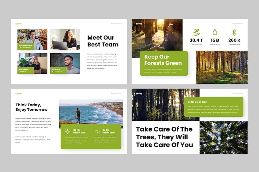 地球环境保护意识宣传教育PPT模板 - PPT派