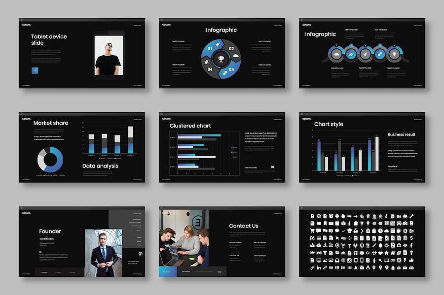 创意主题商务项目方案展示PPT模板 - PPT派