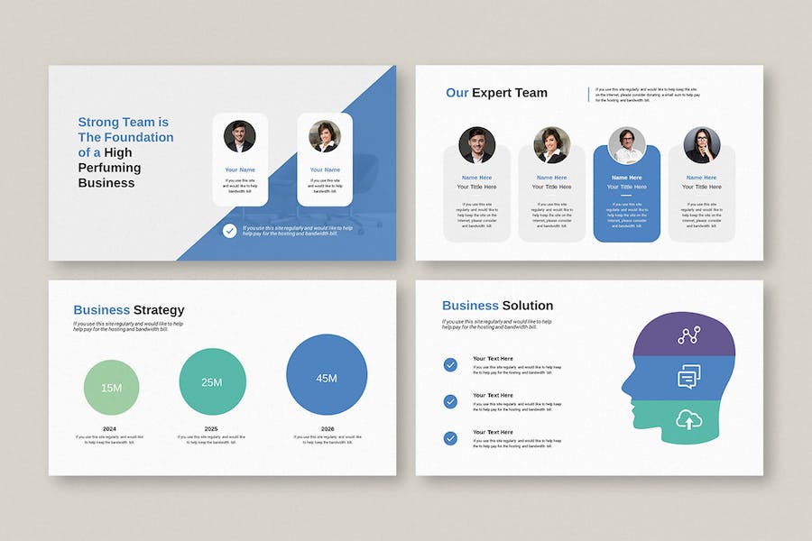 简约商业融资计划书PPT模板 - PPT派