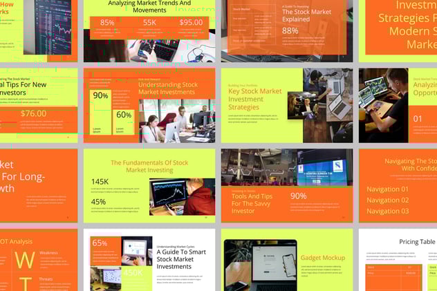 股票市场行情走势PPT模板 - PPT派