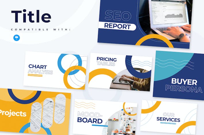 商业标题封面幻灯片信息图Keynote模板 - PPT派