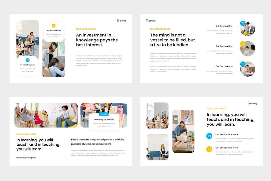 教育课程学习培训讲座Keynote模板 - PPT派