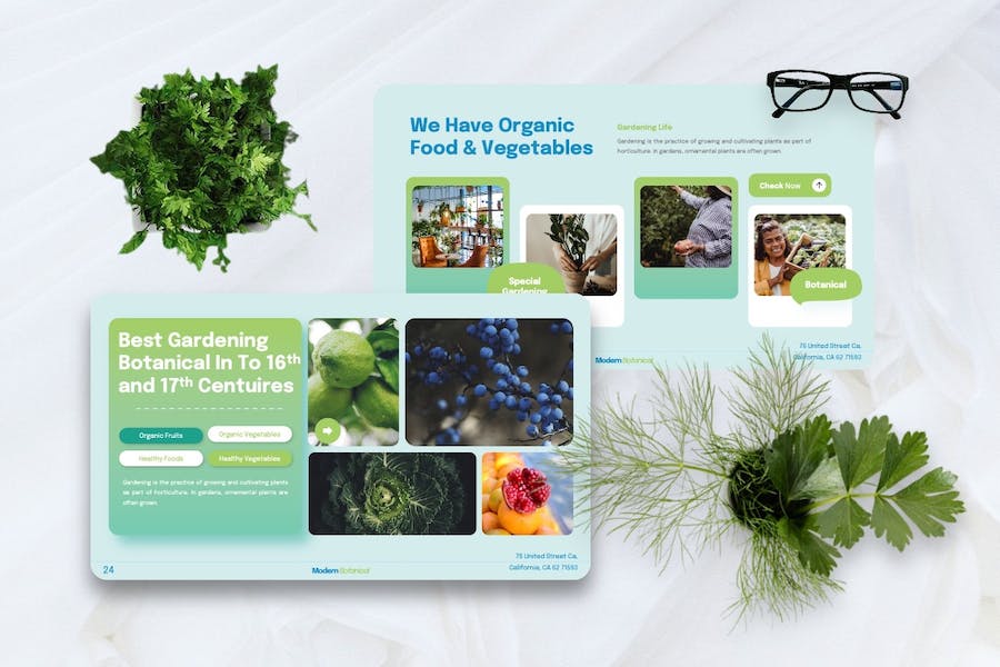 园艺植物品牌推广宣传Keynote模板 - PPT派