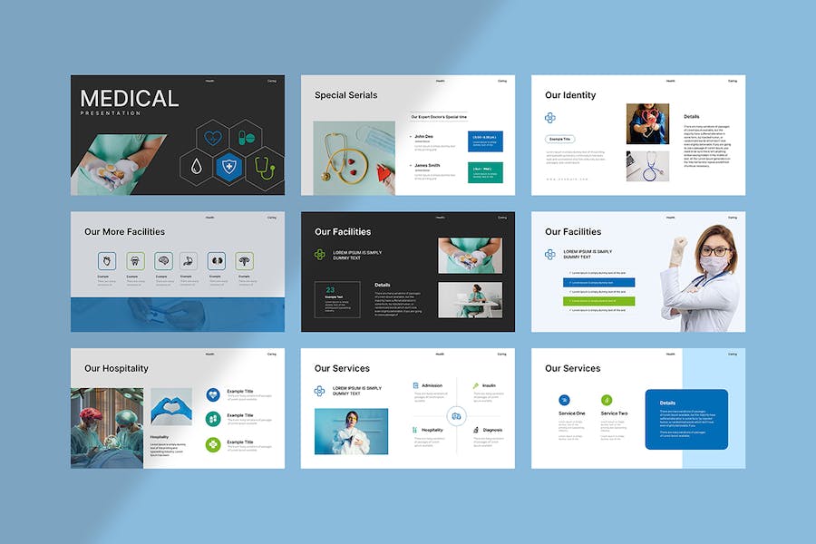 医疗展示文稿设计方案PPT模板 - PPT派