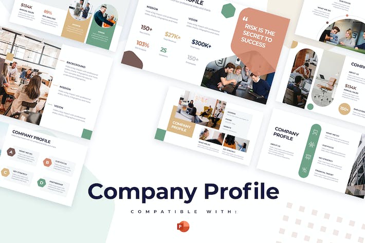 企业公司简介商业档案宣传PPT模板 - PPT派