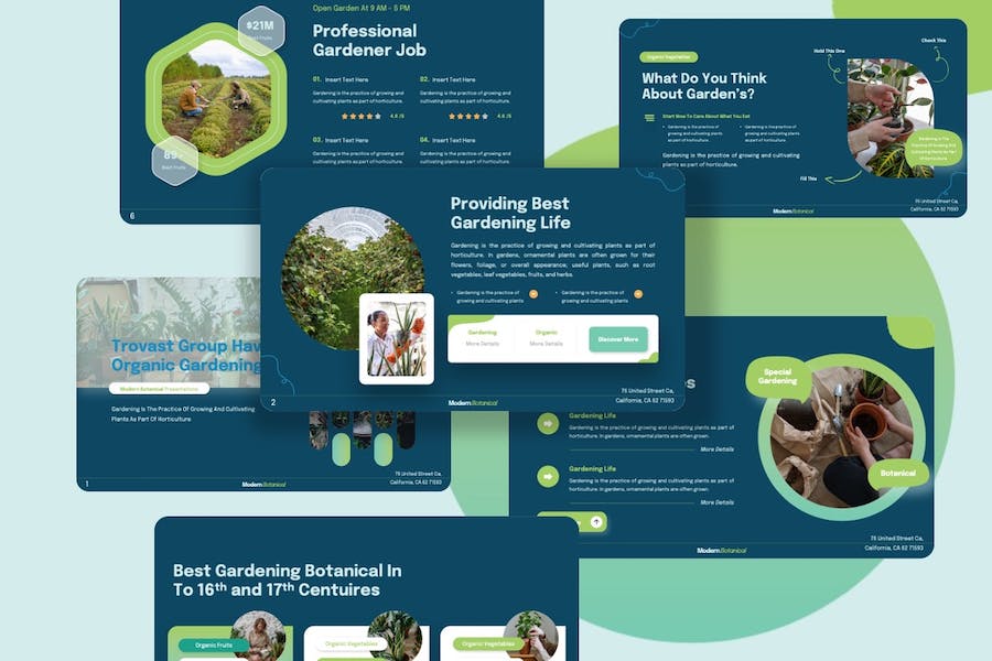 园艺植物品牌推广宣传Keynote模板 - PPT派