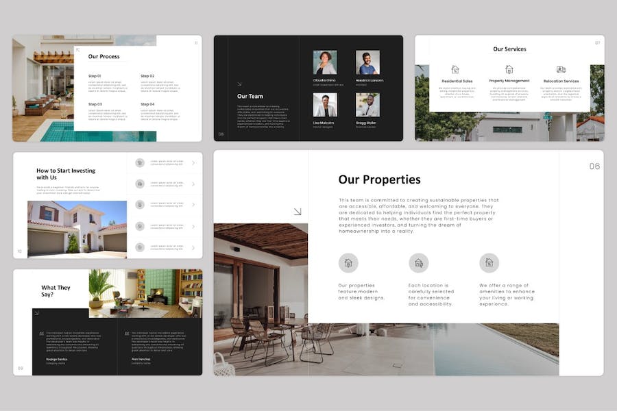 简洁风格物业公司注册Keynote模板 - PPT派