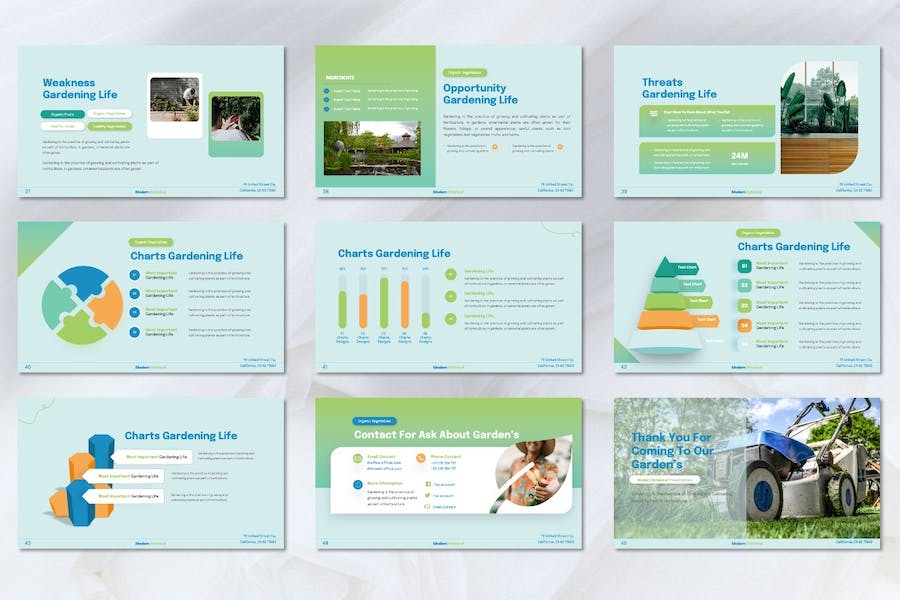 园艺植物品牌推广宣传Keynote模板 - PPT派
