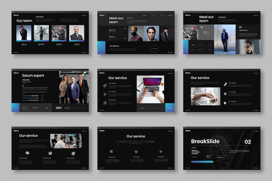 创意主题商务项目方案展示PPT模板 - PPT派